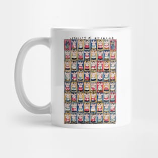 Sumo wrestlers Japanese ukiyoe poster Mug